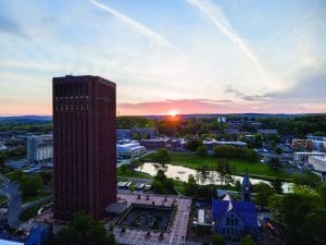 image of UMass's campus