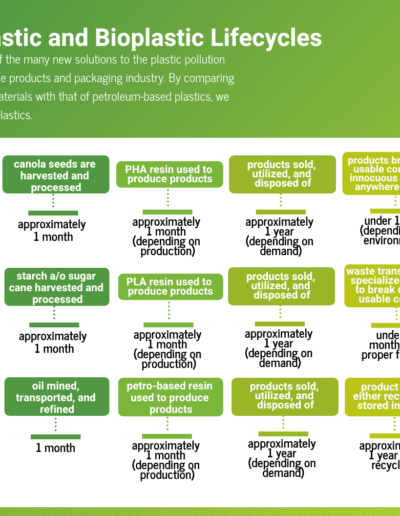Lifecycles Comparison (Petro, PLA & PHA)
